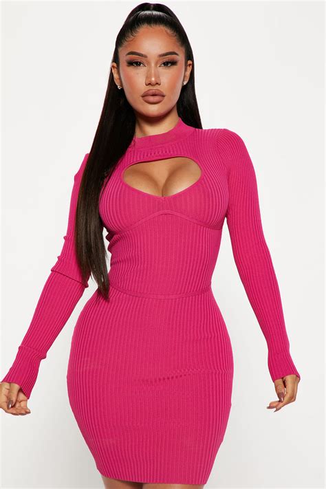 Heart For You Mini Dress Hot Pink Fashion Nova Dresses Fashion Nova