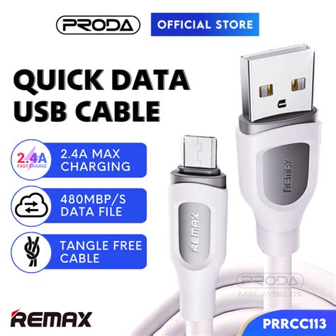 Remax Quick Usb Data Cable Android Pd Type A To Type C Micro Charge