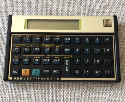 calculadora financeira hp  preta  dourada original movel p