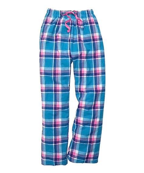 Pacific Surf Plaid Flannel Pajama Pants Plus Too Flannel Pajama