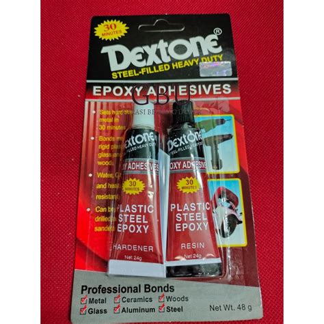 Lem Besi Campur Epoxy Adhesive Steel Dextone Menit Kering Gr