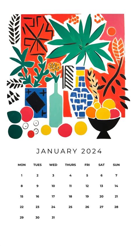 Printable January Calendar 2024 In 2024 January Calendar Free
