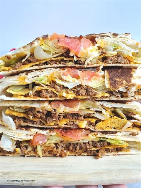 Copycat Taco Bell Crunchwrap Supreme - Everyday Shortcuts