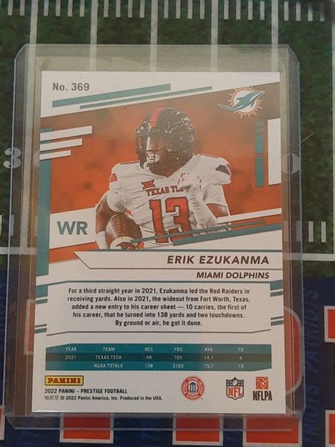 Prestige Erik Ezukanma Diamond Parallel Rc Rookie Miami