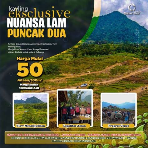 Kavling Exclusive Nuansa Alam Puncak Dua