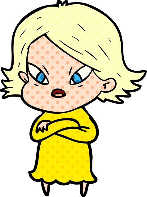 cartoon stressed woman 12454334 Vector Art at Vecteezy