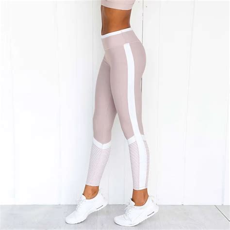 Sexy Fashion Printing Splicing Leggings Fitness Yoga Pants Women