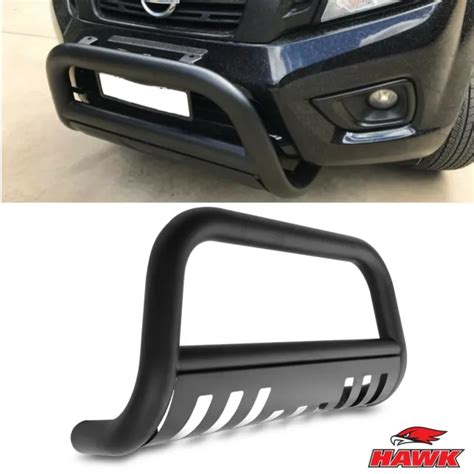 Black Heavy Duty Steel A Frame Nudge Bull Bar For Nissan Navara Np