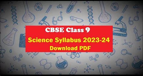 Cbse Class 9 Science Syllabus 2023 24 Pdf With Important Resources