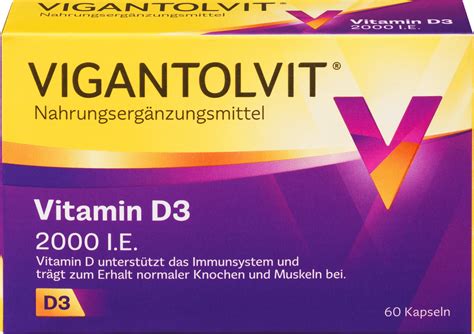 VIGANTOLVIT Vitamin D3 2000 IE 60 Weichkapseln 10 8 G Dauerhaft