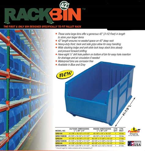 Rack Bins For Pallet Rack Warehouse Rack And Shelf