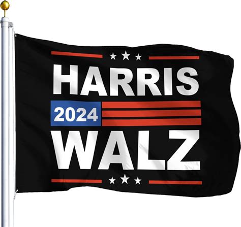 Kamala Harris Tim Waltz 2024 Harris Walz 2024 Flags For Room Flags