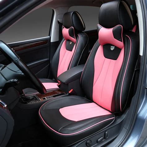 Buy Girls Womans Cute Brand Fashion Pu Leather Pink Universal Car Seat Cover