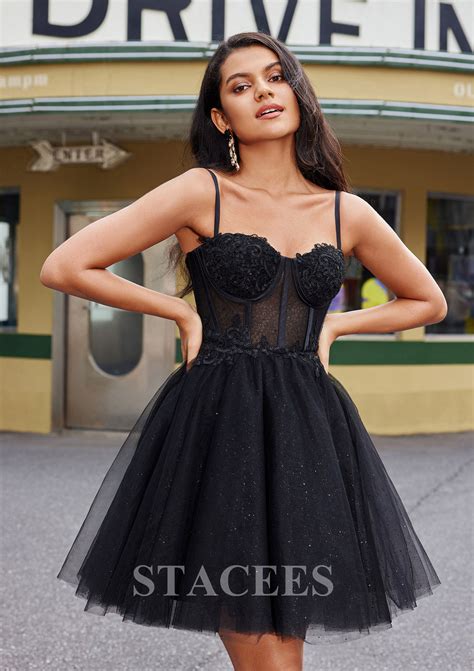 A Line Sweetheart Sleeveless Short Mini Tulle Homecoming Dress With