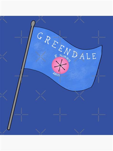 "Greendale Flag E. Pluribus Anus" Poster by aelmz | Redbubble