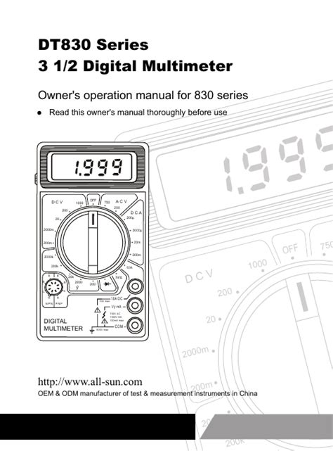 Digital Multimeter Dt830d Schematic Diagram Wiring Diagram