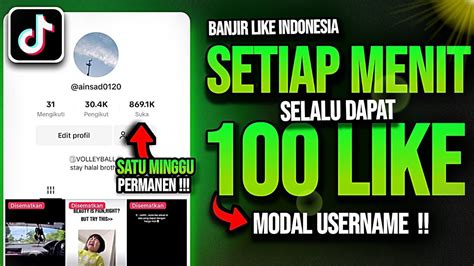 Satu Menit Like Cara Menambah Like Di Tiktok Gratis Tanpa