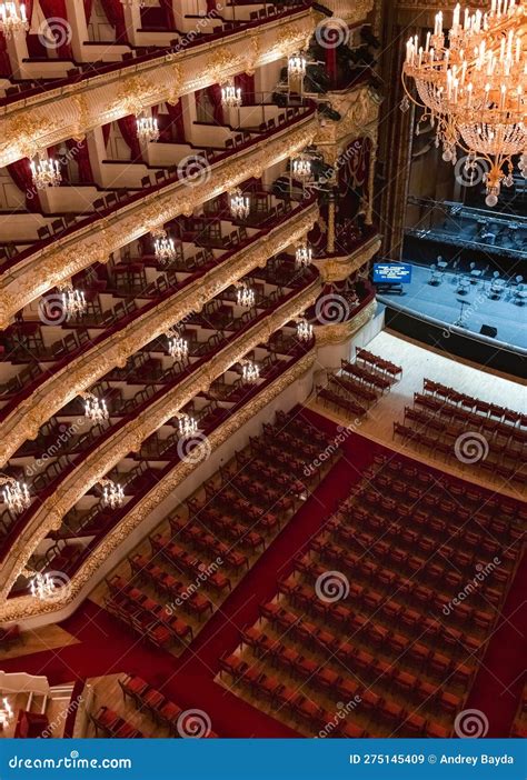 Interior Of The Bolshoi Theatre In Moscow Editorial Stock Image