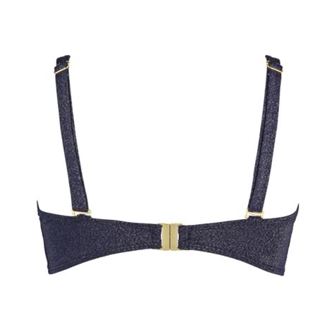 Annadiva Swim Midnight Sparkle Bandeau Bikini Oberteil Navy Annadiva