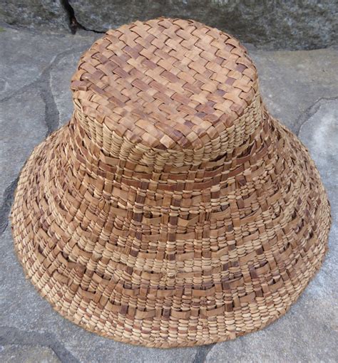 Native American Cedar Bark Hat ⋆ Copper Shield Tribal Art