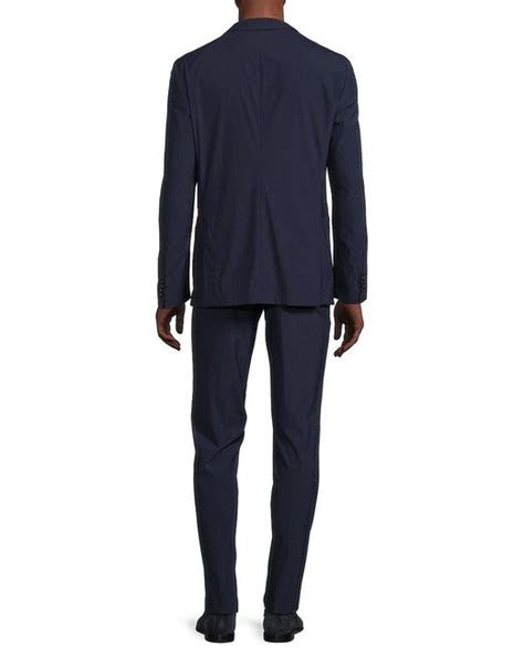 BOSS By HUGO BOSS P Huge Slim Fit Virgin Wool Blend Suit In Blue For