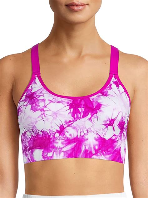 Avia Womens Seamless Moisture Wicking Keyhole Sports Bra Style Av18198