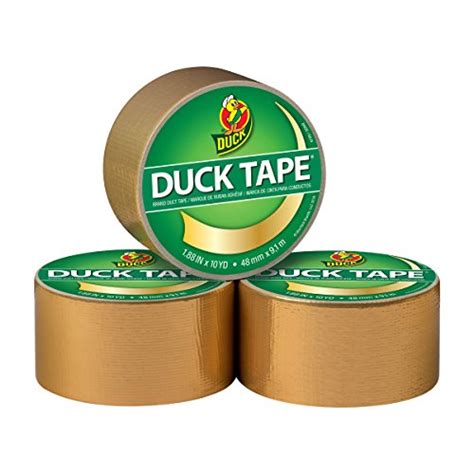 Duck 285918 Duct Tape 3 Roll Pack 188 Inches X 10 Yards Metallic