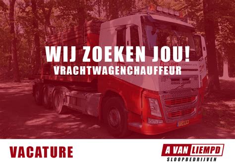 Vacature Vacature Vrachtwagenchauffeur