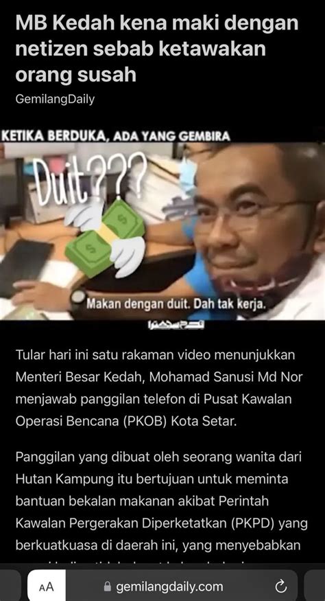 Injang On Twitter RakyatIngat Mintak Bantuan Kena Gelak