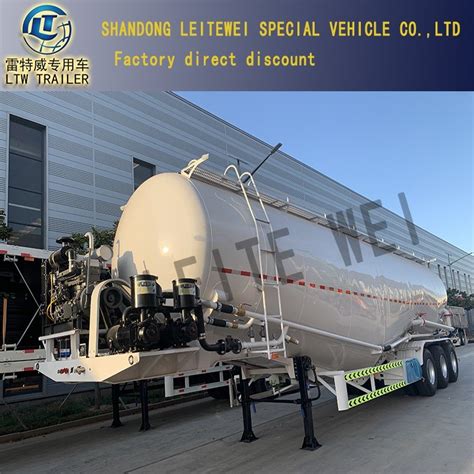 New Axle Bulk Cement Tank Fly Ash Cement Bulker Silo Tanker Pneumatic