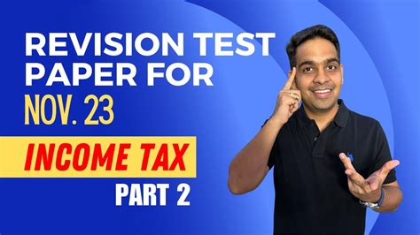 Revision Test Paper RTP I Nov 23 I Income Tax Part 2 YouTube