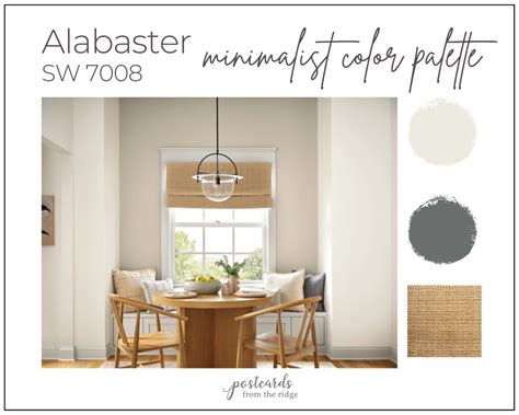 Sherwin Williams Alabaster Sw7008 Color Palettes And Review Postcards From The Ridge