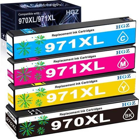 Hgz 970xl Compatible Ink Cartridges Replacement For Hp 970 970xl 971 971xl Worked