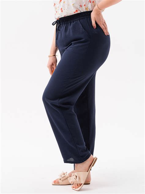 Womens Culotte Pants Plus Size Plr158 Navy Modone Wholesale Clothing For Men