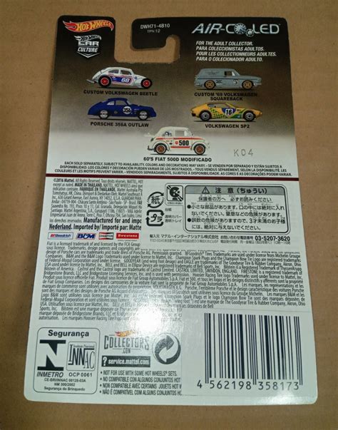 Yahoo オークション Hot Wheels CAR CULTURE AIR COOLED FIAT500