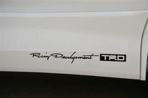 Trd Toyota Racing Development Decal Big Black By Trd Uk Car And Motorbike