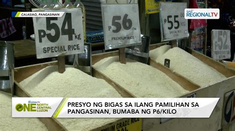 One North Central Luzon Presyo Ng Bigas Sa Ilang Pamilihan Sa