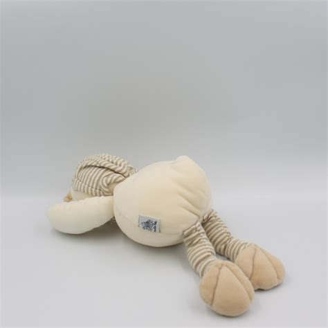 Doudou Canard Edouard Blanc Beige Ray Moulin Roty