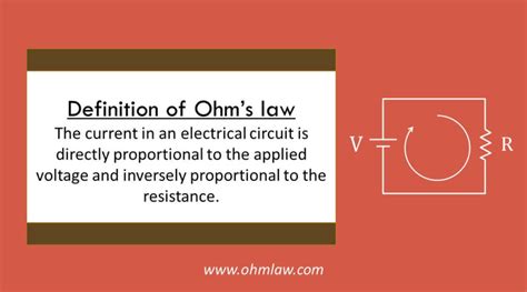 Ohm's law Definition [Define Ohm's Law] • Ohm Law