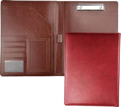 Amazon Enyuwlcm Pu Leather Portfolio Folder With Clipboard Clip