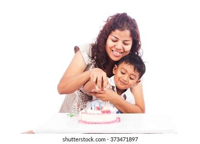 Mother Son Birthday Cake Stock Photo 373471897 | Shutterstock