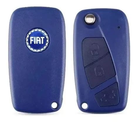 Carcaça Chave Canivete Fiat Punto Stilo Idea 3 Botões Azul MercadoLivre