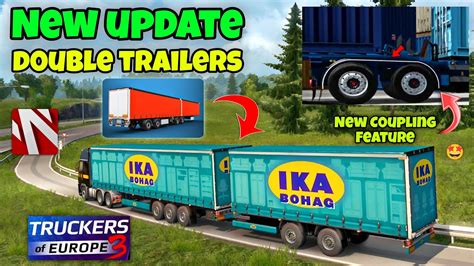 Truckers Of Europe New Update Upcoming New Double Trailers New