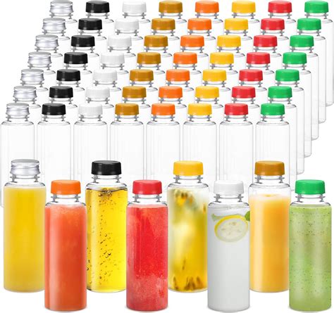 Amazon Tanlade Pcs Plastic Juice Bottles With Caps Bulk