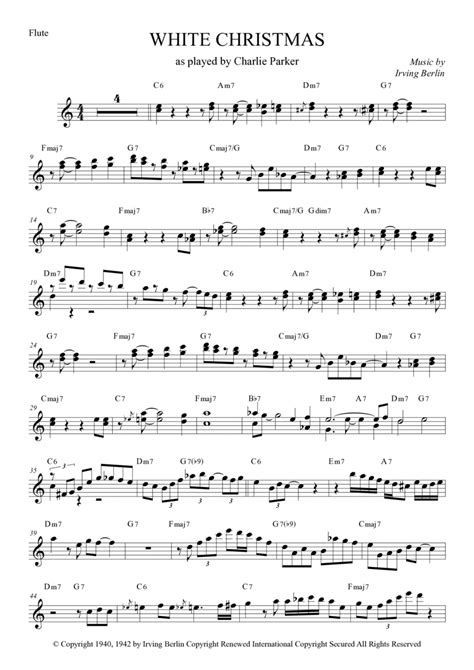 White Christmas Arr Anderson Quevedo By Dave Koz And Kelly Sweet Sheet Music For Flute Solo At