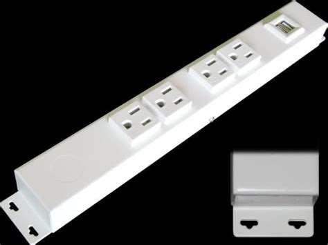 12” Hardwired Power Strip No Power Cord 4 Tamper