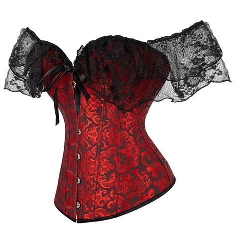 Corselet Preto E Vermelho - CORSET VERMELHO & PRETO - Atelier Cigana da Estrada