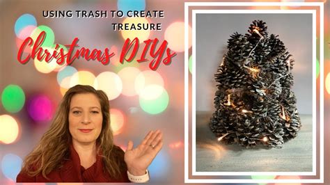 Christmas Diy Pinecone Christmas Tree Using Trash To Create