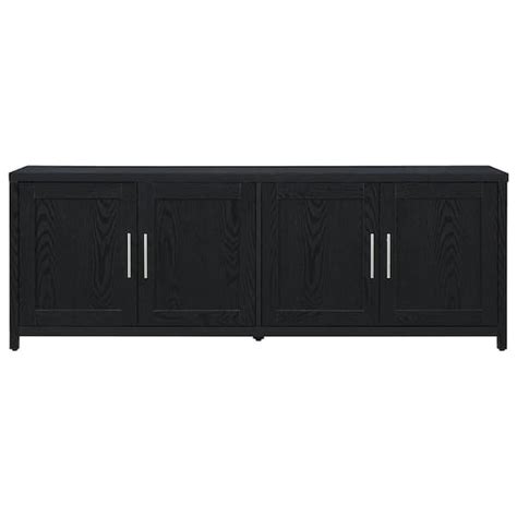 Meyer Cross Strahm 68 In Black Grain TV Stand Fits TV S Up To 75 In