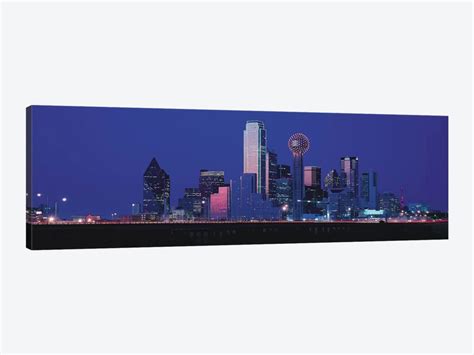 Dallas Panoramic Skyline Cityscape (Night) Canvas Art | iCanvas